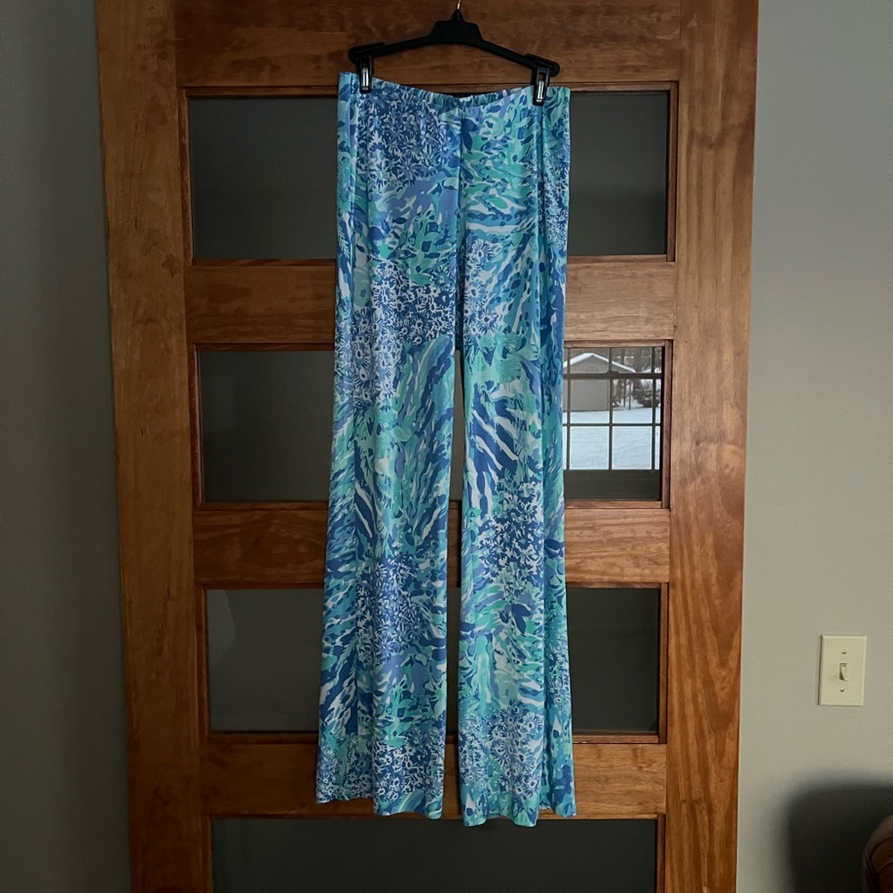 Lilly Pulitzer Blue Green Patterned Pants